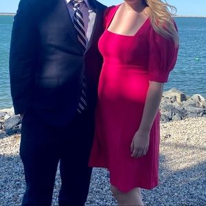 Eliza J size 14 pink cocktail dress